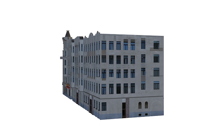 Apartment buildings 3d rendering