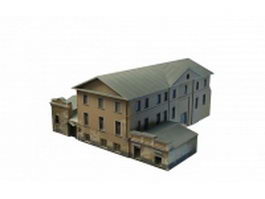 Old Russian house 3d model preview