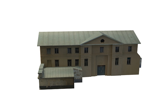 Old Russian house 3d rendering