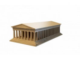 Ancient Roman architecture 3d model preview