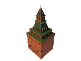 Konstantino-Yeleninskaya tower 3d model preview