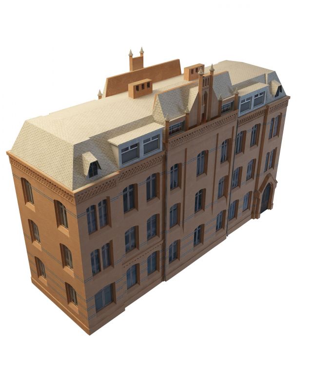 Georgian style apartment 3d rendering