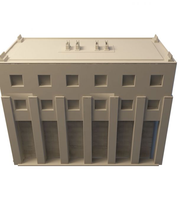 Old library building 3d rendering