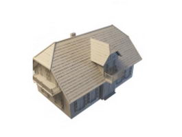 Vintage country house 3d model preview