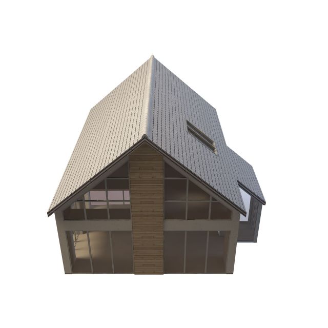 Sunroom building 3d rendering