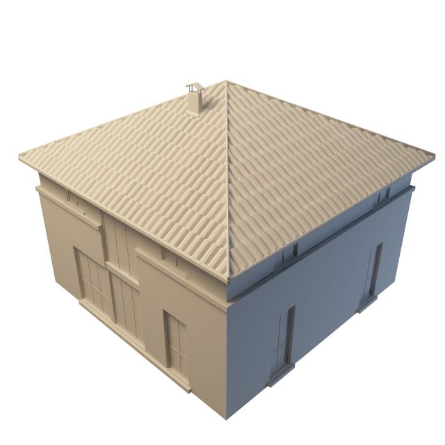 Small house 3d rendering