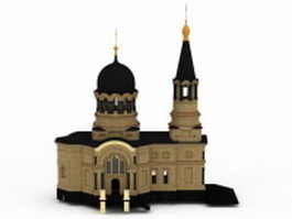 Russian church 3d model preview