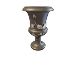 Decorative urn 3d model preview