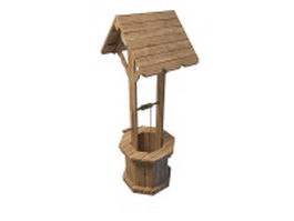 Old wishing well 3d model preview