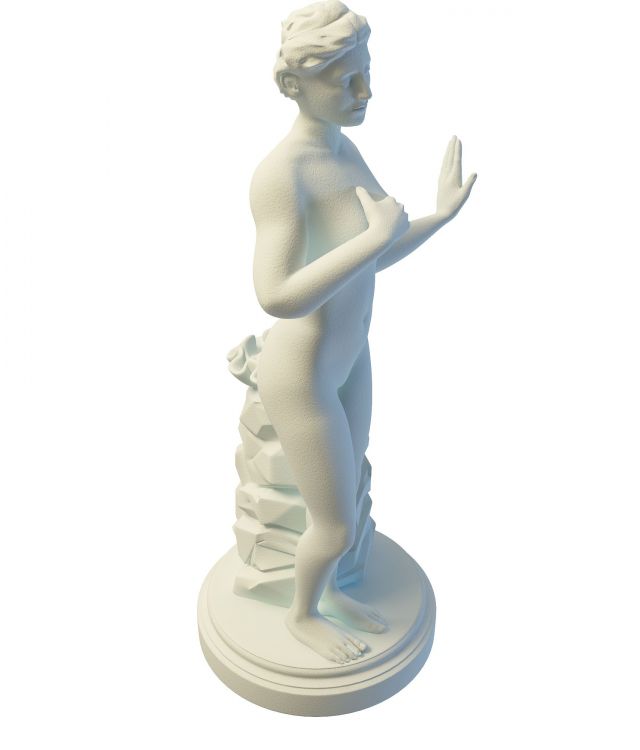 Greek women statue ornaments 3d rendering
