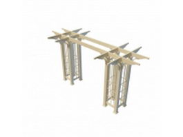 Heritage garden arbor 3d preview