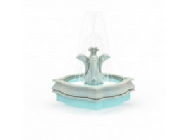 Dolphin fountains for garden 3d preview