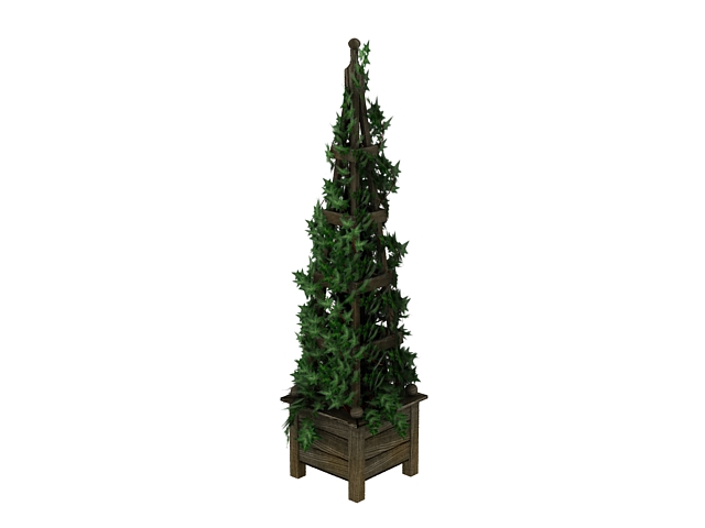 Vine planter tower 3d rendering