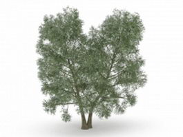 Twin tree 3d model preview