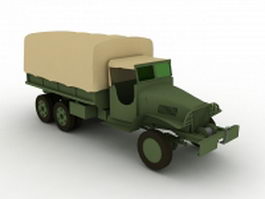 GMC military truck 3d preview