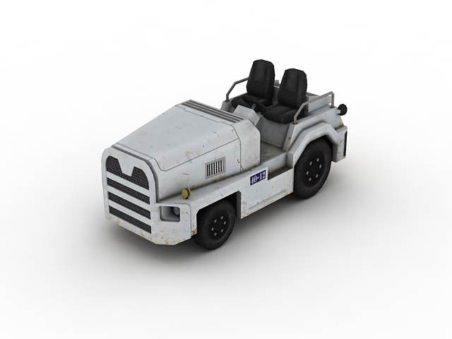 TUG aircraft tow tractor 3d rendering