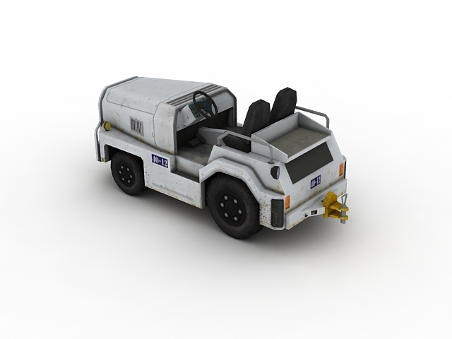 TUG aircraft tow tractor 3d rendering