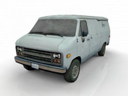 Old Van 3d model preview