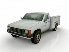 Old utility truck 3d model preview