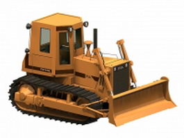 Heavy bulldozer 3d model preview