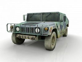Military Humvee 3d model preview
