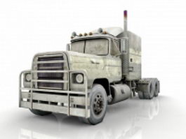 Long nose truck 3d model preview