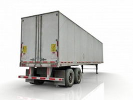 Standard truck trailer 3d preview