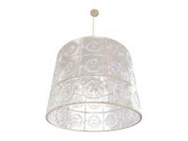 Swarovski crystal pendant lighting 3d preview