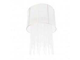 Waterfall crystal chandelier with shade 3d preview