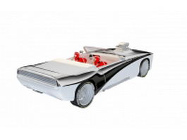 Convertible concept car 3d model preview