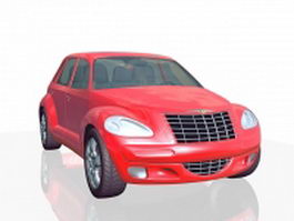 Chrysler PT Cruiser red 3d model preview