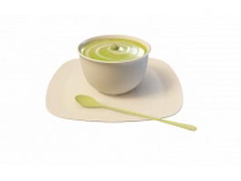 Vegetable soup 3d model preview