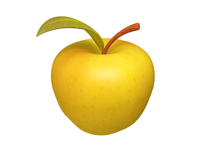 yellow apple cartoon