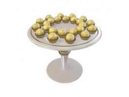 Sweet chocolate balls 3d model preview
