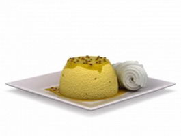 Mousse cake dessert 3d preview
