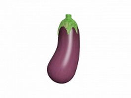 American eggplant 3d model preview