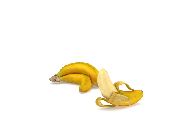 Bananas and peeled banana 3d model 3ds max files free download - CadNav