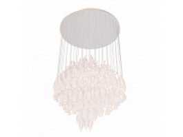 Crystal ball chandelier 3d preview