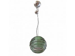 Glazed hanging lamp 3d preview