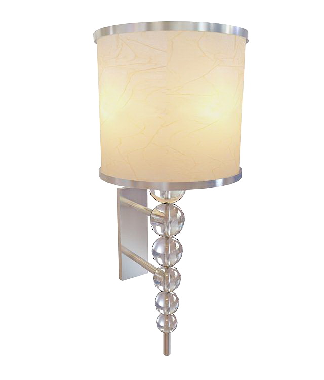 Column wall sconce 3d rendering