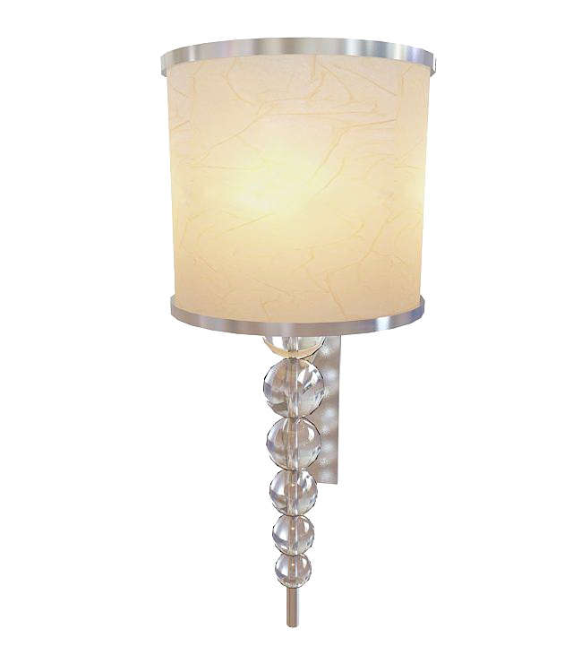 Column wall sconce 3d rendering