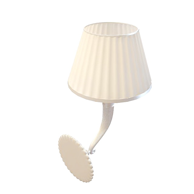 Wall sconce lamp 3d rendering
