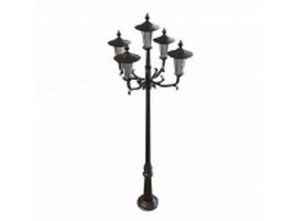 Historical street lamp 3d preview