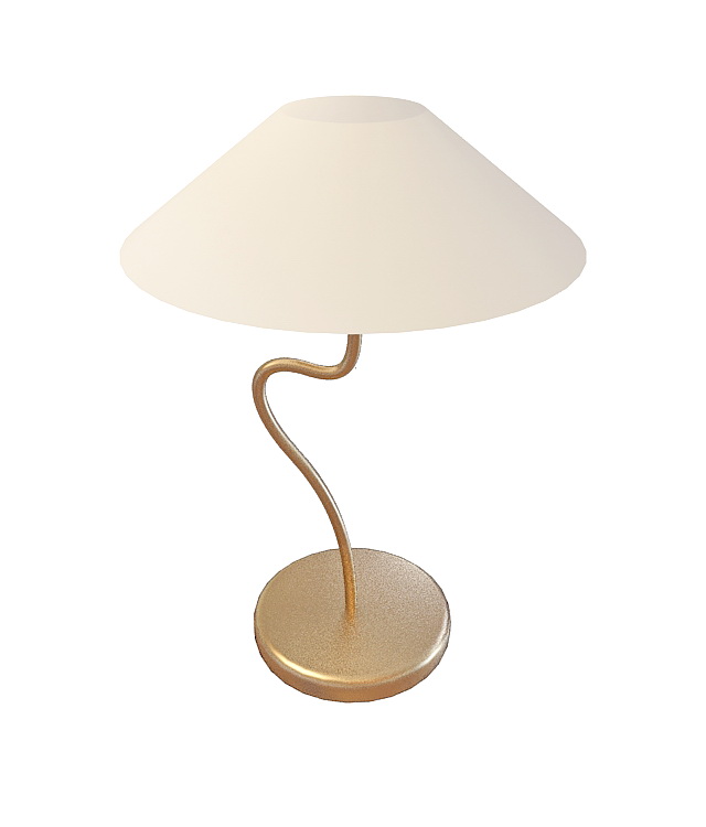 Alabaster glass table lamp 3d rendering