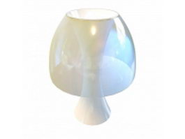 Glass dome table lamp 3d model preview