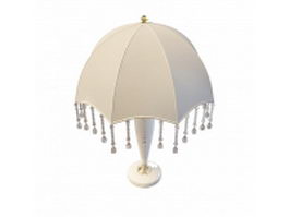 Umbrella table lamp 3d model preview
