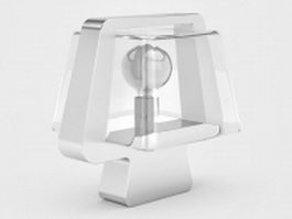 Crystal table lamp 3d model preview
