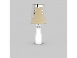Polished chrome table lamp 3d preview