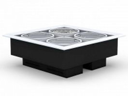 LED recessed lighting 3d preview