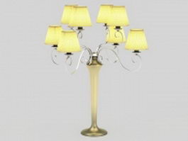Classic chandelier table lamp 3d model preview